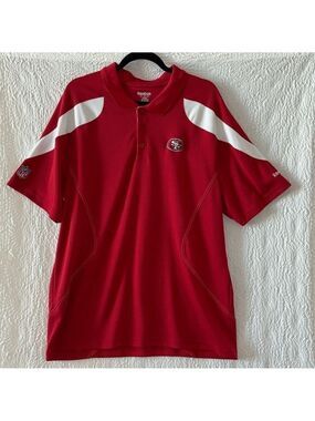 Reebok NFL San Francisco 49ers Polo Short Sleeve Shirt